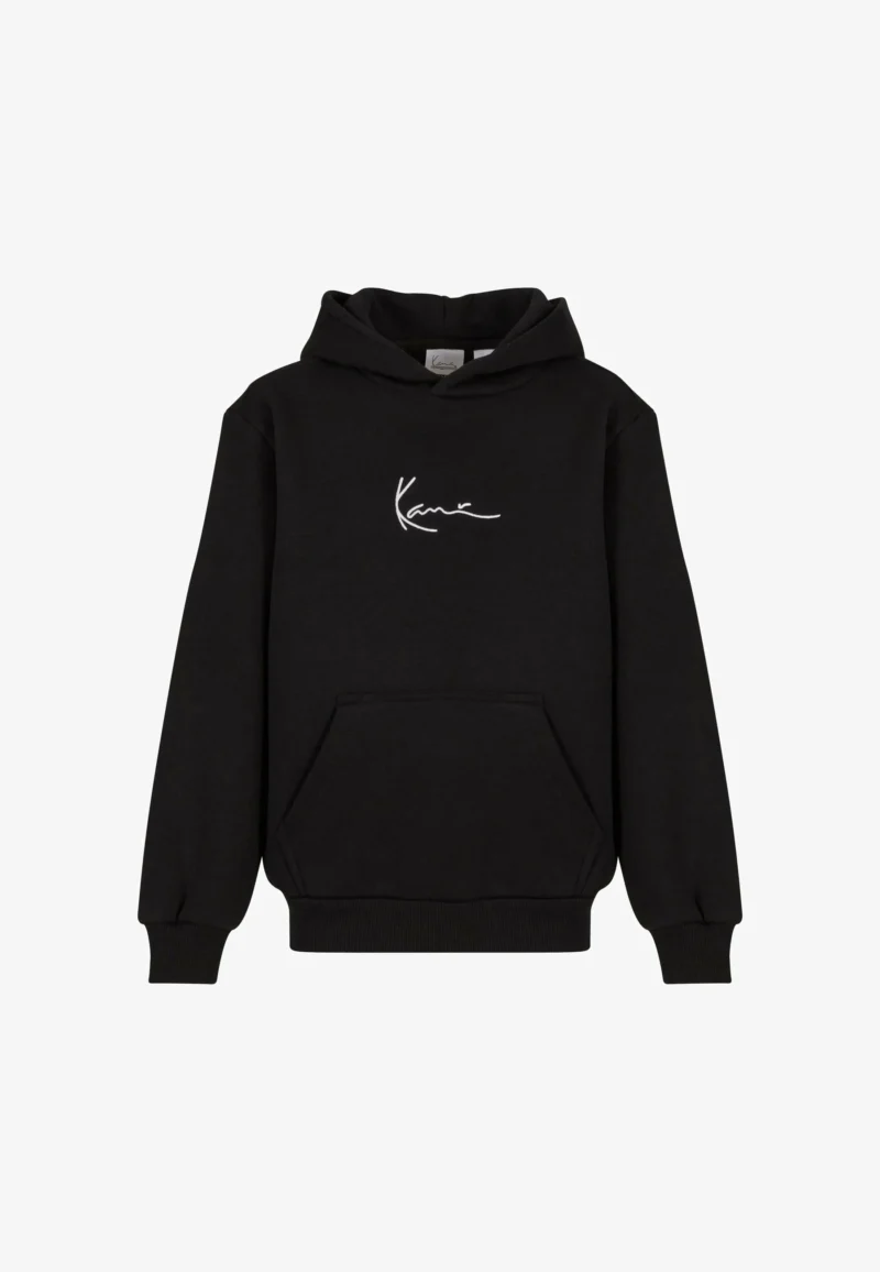 παιδικό φούτερ σε μαύρο χρώμα από την karl kani, kids small signature essential hoodie