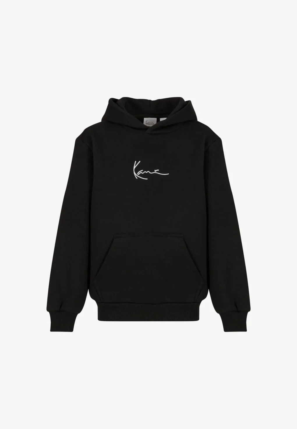 παιδικό φούτερ σε μαύρο χρώμα από την karl kani, kids small signature essential hoodie