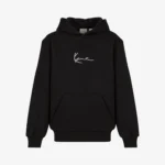 παιδικό φούτερ σε μαύρο χρώμα από την karl kani, kids small signature essential hoodie