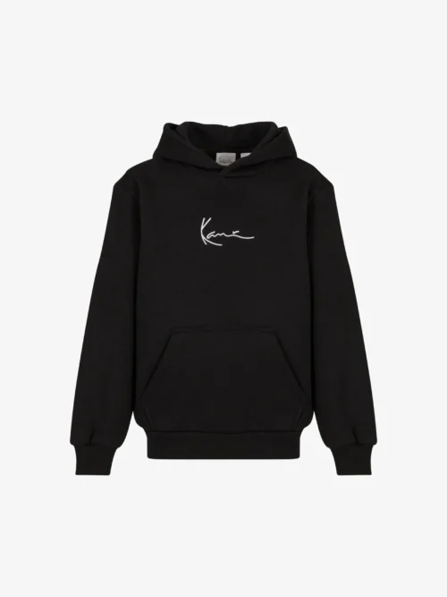 παιδικό φούτερ σε μαύρο χρώμα από την karl kani, kids small signature essential hoodie