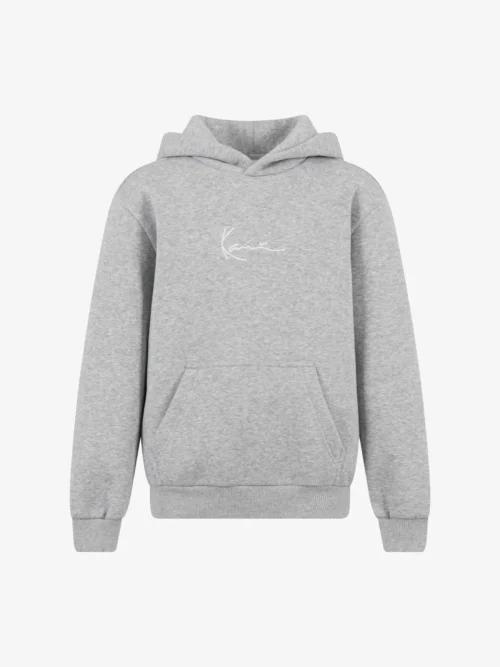 παιδικό φούτερ σε γκρι χρώμα από την karl kani , kids small signature essential hoodie grey