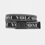 ανδρική ζώνη ιμάντας σε μαύρο χρώμα από την volcom, oh stone web belt