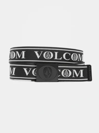 ανδρική ζώνη ιμάντας σε μαύρο χρώμα από την volcom, oh stone web belt