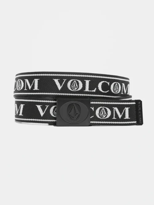ανδρική ζώνη ιμάντας σε μαύρο χρώμα από την volcom, oh stone web belt