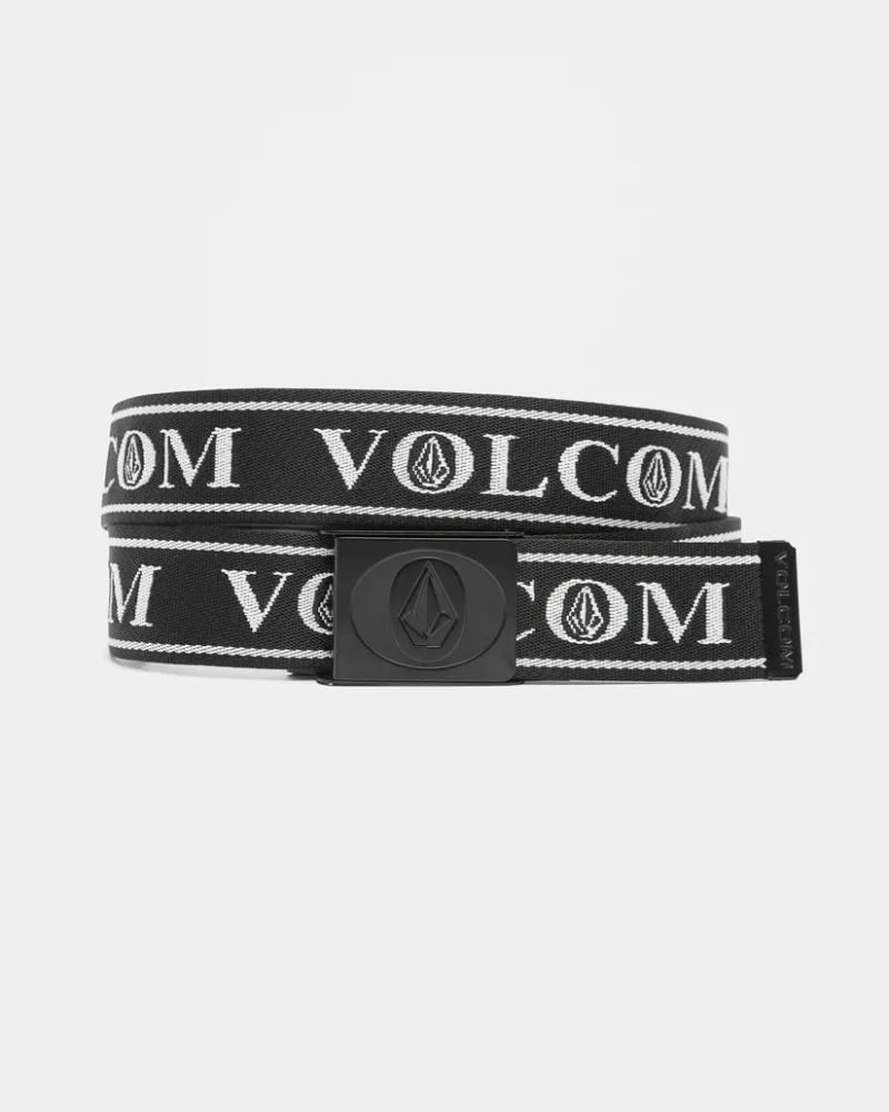 ανδρική ζώνη ιμάντας σε μαύρο χρώμα από την volcom, oh stone web belt