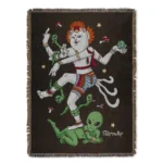 κουβέρτα με διάφορα σχέδια από την ripndip, alien whisperer woven blanket