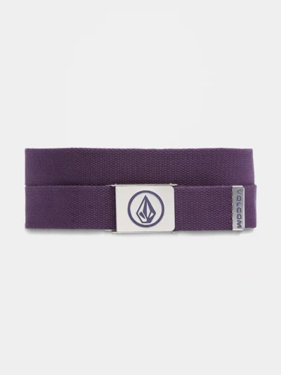 ανδρική ζώνη ιμάντας σε μωβ χρώμα από την volcom, circle web belt