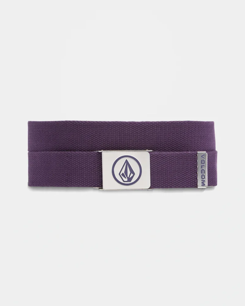 ανδρική ζώνη ιμάντας σε μωβ χρώμα από την volcom, circle web belt