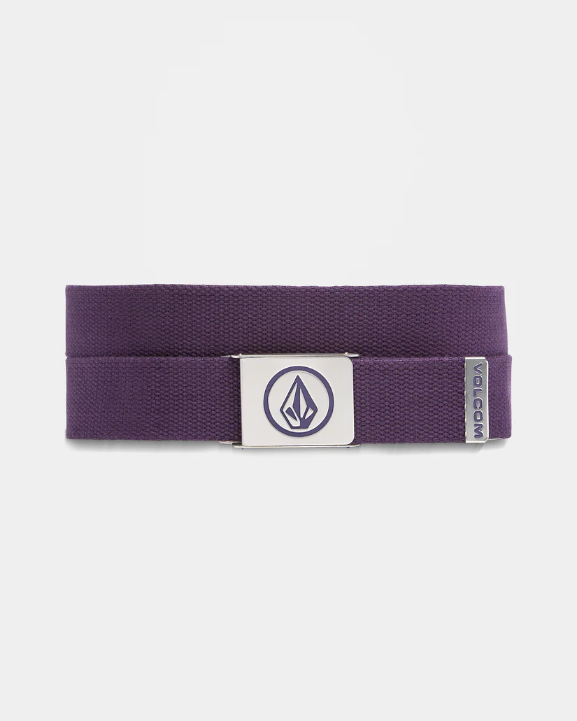 ανδρική ζώνη ιμάντας σε μωβ χρώμα από την volcom, circle web belt