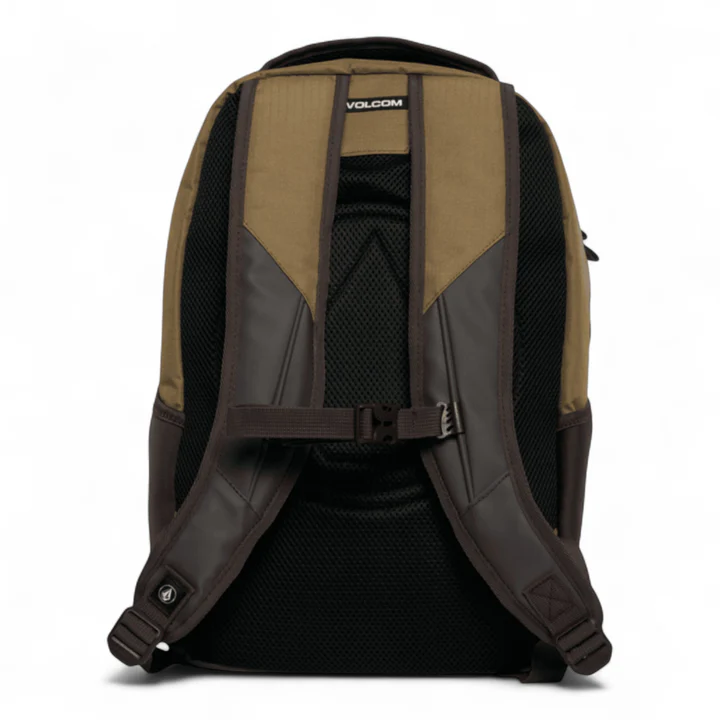 σακίδιο πλάτης σε καφέ χρώματα από την volcom, grindstone skate backpack