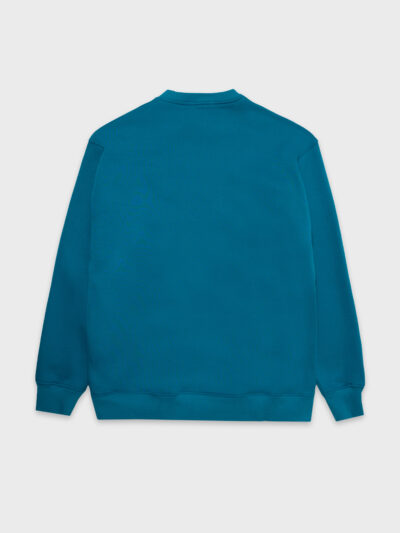 Caterpillar Logo Crewneck Sweatshirt Blue Φούτερ - Image 3