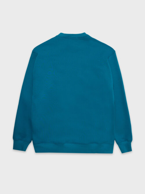 Caterpillar Logo Crewneck Sweatshirt Blue Φούτερ - Image 3