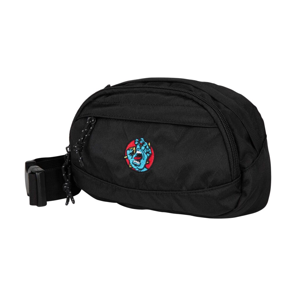 τσαντάκι μέσης σε μαύρο χρώμα από την santa cruz, hand dot emb waistpack