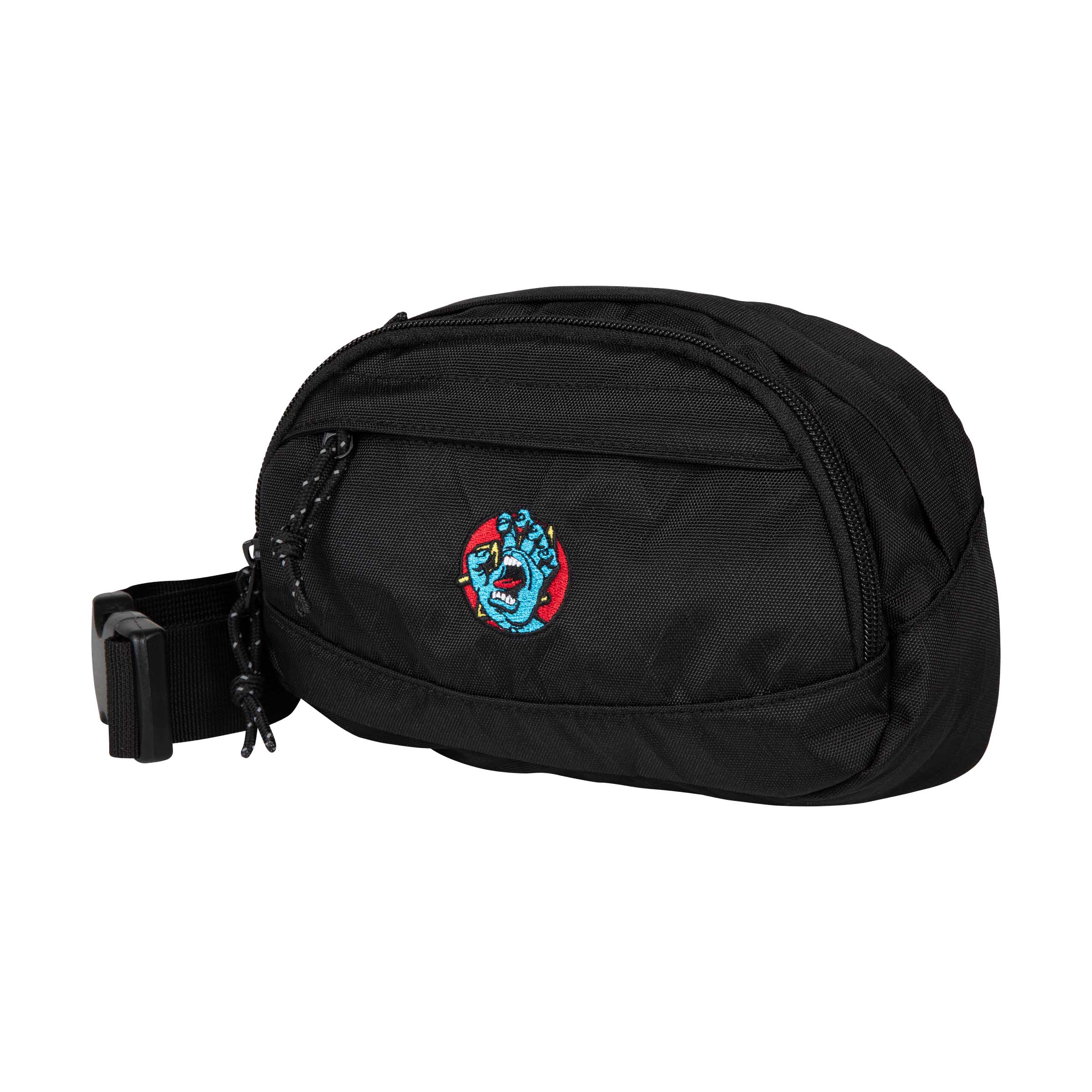 τσαντάκι μέσης σε μαύρο χρώμα από την santa cruz, hand dot emb waistpack