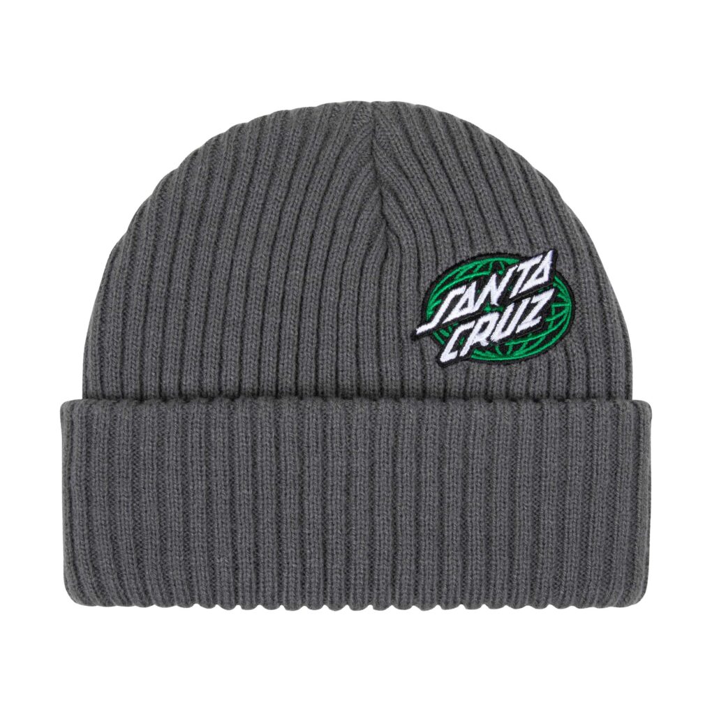 σκούφος σε γκρι χρώμα από την santa cruz, global oval dot beanie