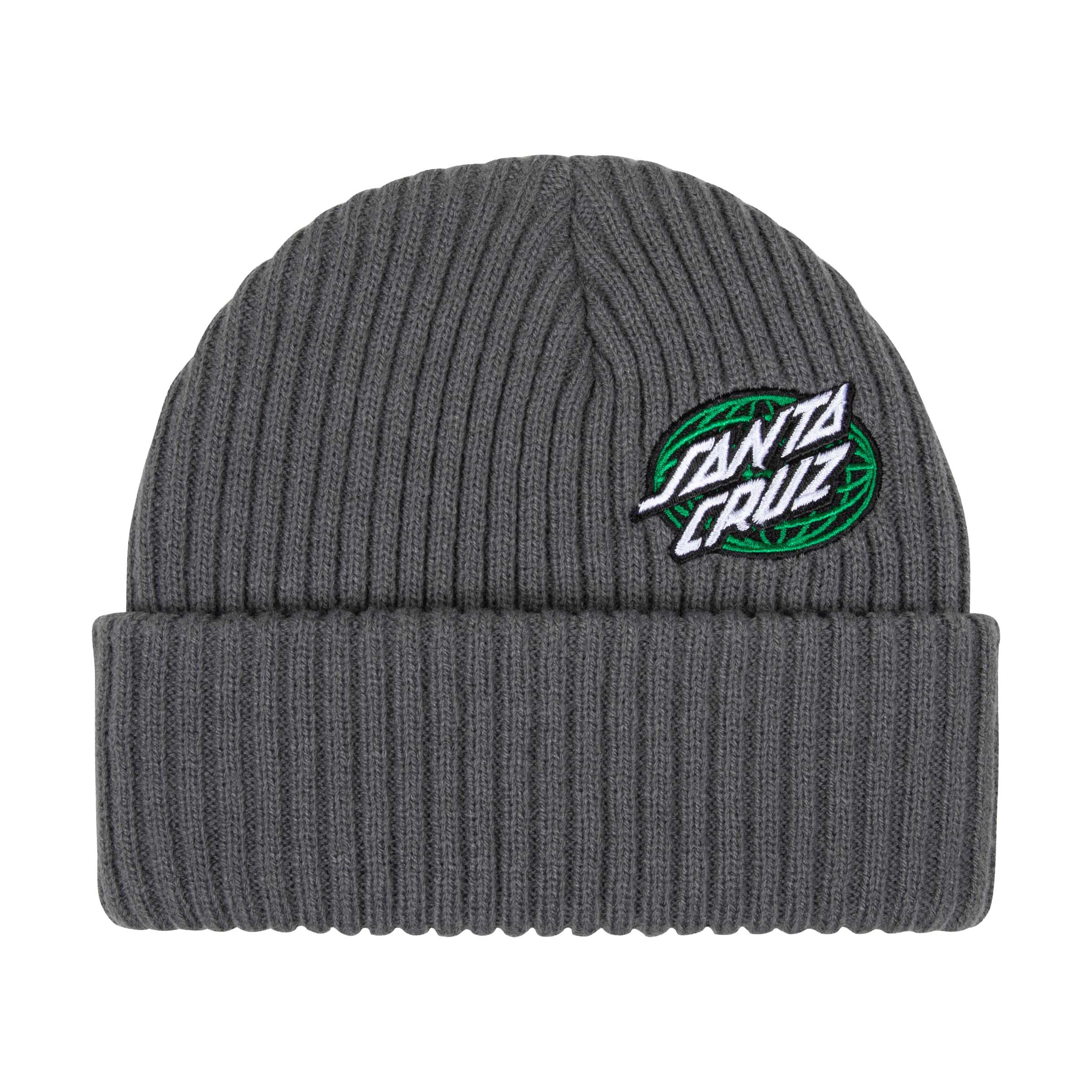 σκούφος σε γκρι χρώμα από την santa cruz, global oval dot beanie