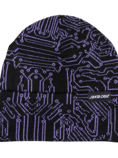 σκούφος με διάφορα σχέδια από την santa cruz, circuit beanie