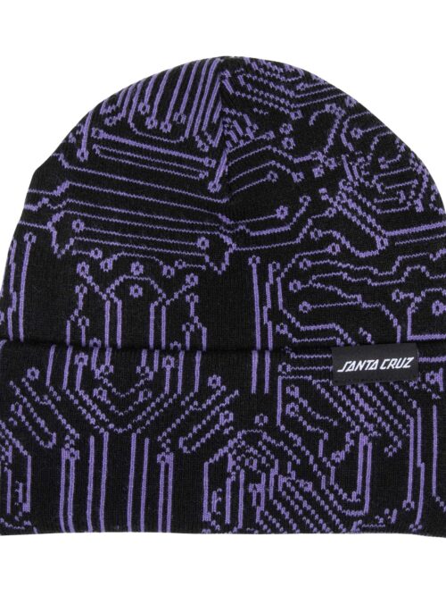 σκούφος με διάφορα σχέδια από την santa cruz, circuit beanie