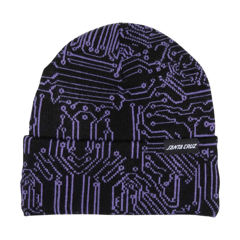 σκούφος με διάφορα σχέδια από την santa cruz, circuit beanie