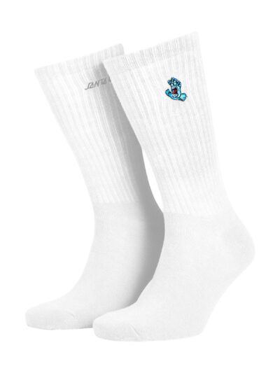 κάλτσες σε λευκό χρώμα από την santa cruz, screaming mini hand sock