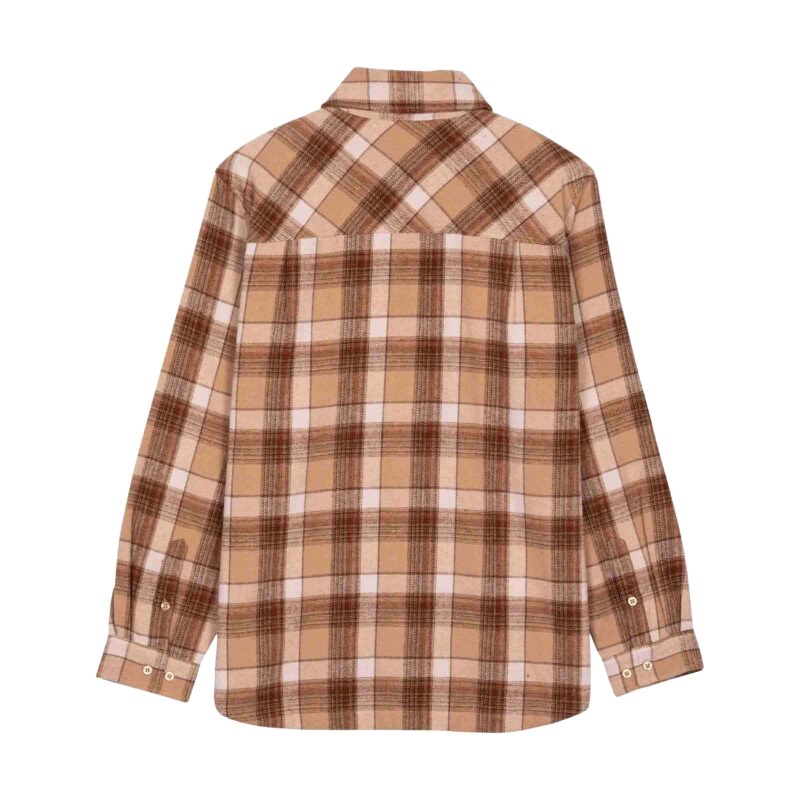 ανδρικό πουκάμισο με καφέ χρώμα από την santa cruz, apex shirt