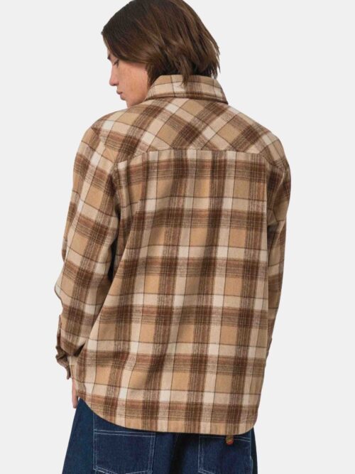 ανδρικό πουκάμισο με καφέ χρώμα από την santa cruz, apex shirt