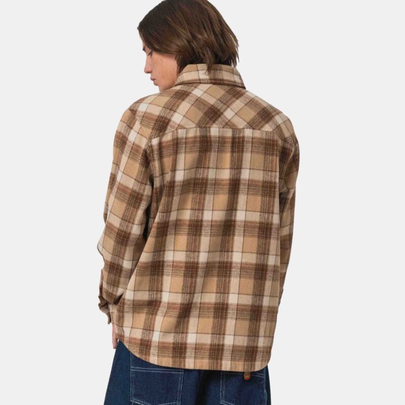 ανδρικό πουκάμισο με καφέ χρώμα από την santa cruz, apex shirt
