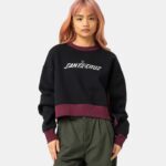 γυναικείο φούτερ με διχρωμία από την santa cruz, flourish strip crewneck sweatshirt