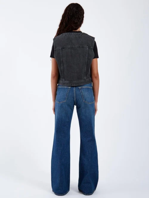 Dr. Denim Tina Top - Black Γυναικείο Αμάνικο - Image 6
