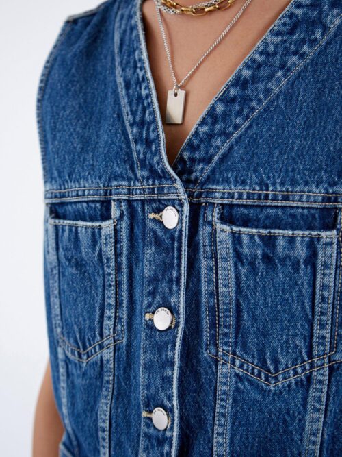 Dr. Denim Tina Top - Stream Mid Retro Γυναικείο Αμάνικο - Image 7
