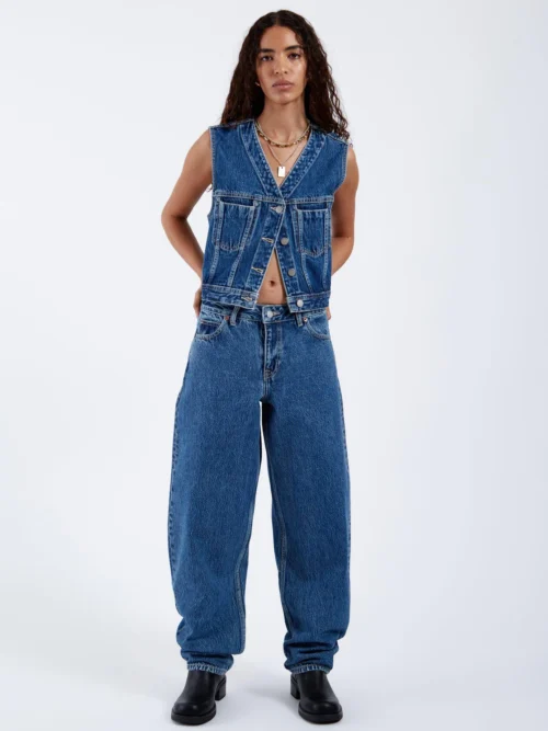 Dr. Denim Tina Top - Stream Mid Retro Γυναικείο Αμάνικο - Image 8