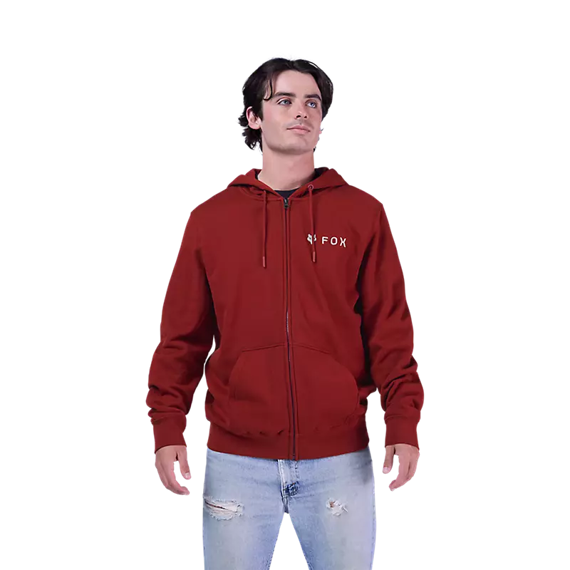 ανδρική ζακέτα σε κεραμιδί χρώμα από την fox, absolute zip hoodie