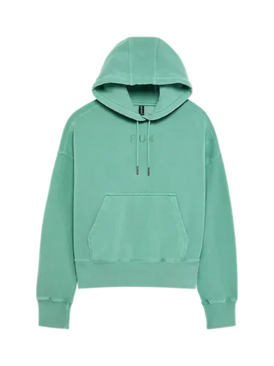 γυναικείο φούτερ σε χρώμα μέντας από την fox, wordmark oversized pullover hoodie