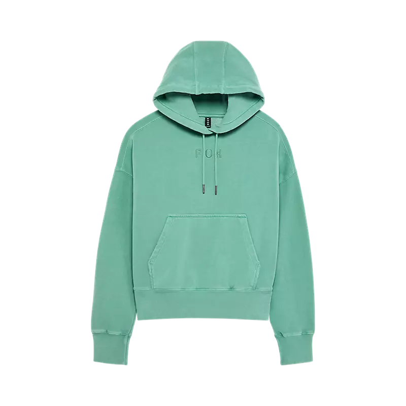 γυναικείο φούτερ σε χρώμα μέντας από την fox, wordmark oversized pullover hoodie
