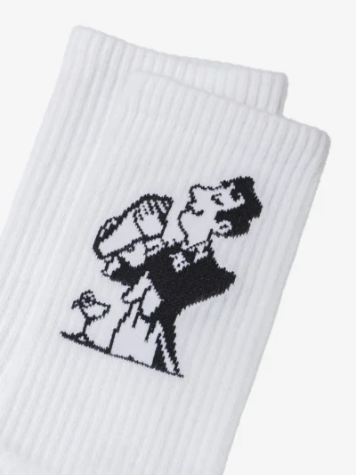 κάλτσες με σχέδιο σε άσπρο χρώμα από την kaotiko, cocktail man sock