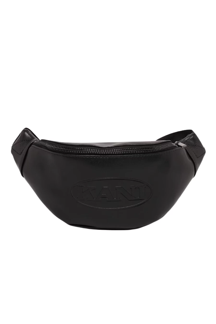 τσαντάκι δερμάτινο μαύρο από την Karl kani, crossbody bag retro black