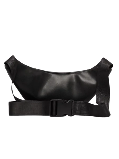 τσαντάκι δερμάτινο μαύρο από την Karl kani, crossbody bag retro black