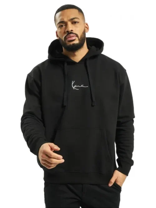 ανδρικό μαύρο φούτερ από την karl kani, small signature hoodie