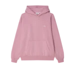 φούτερ σε ροζ χρώμα από την obey, lowercase pigment pullover hoodie