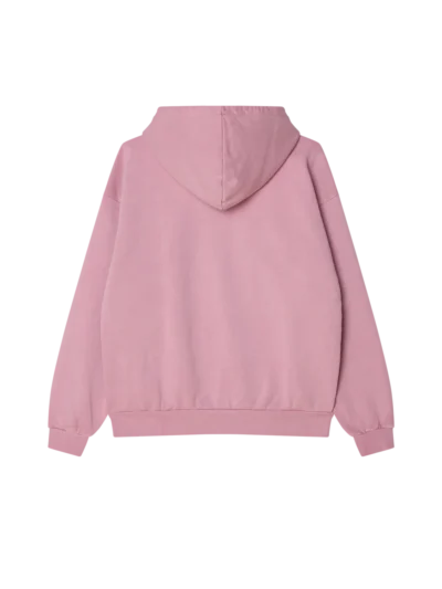 φούτερ σε ροζ χρώμα από την obey, lowercase pigment pullover hoodie