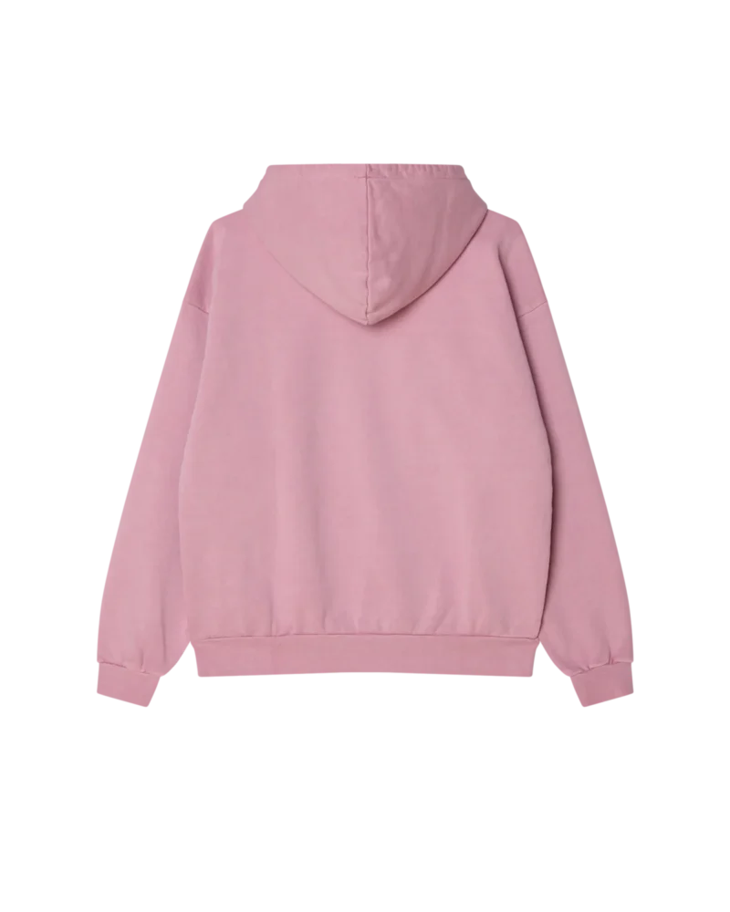 φούτερ σε ροζ χρώμα από την obey, lowercase pigment pullover hoodie