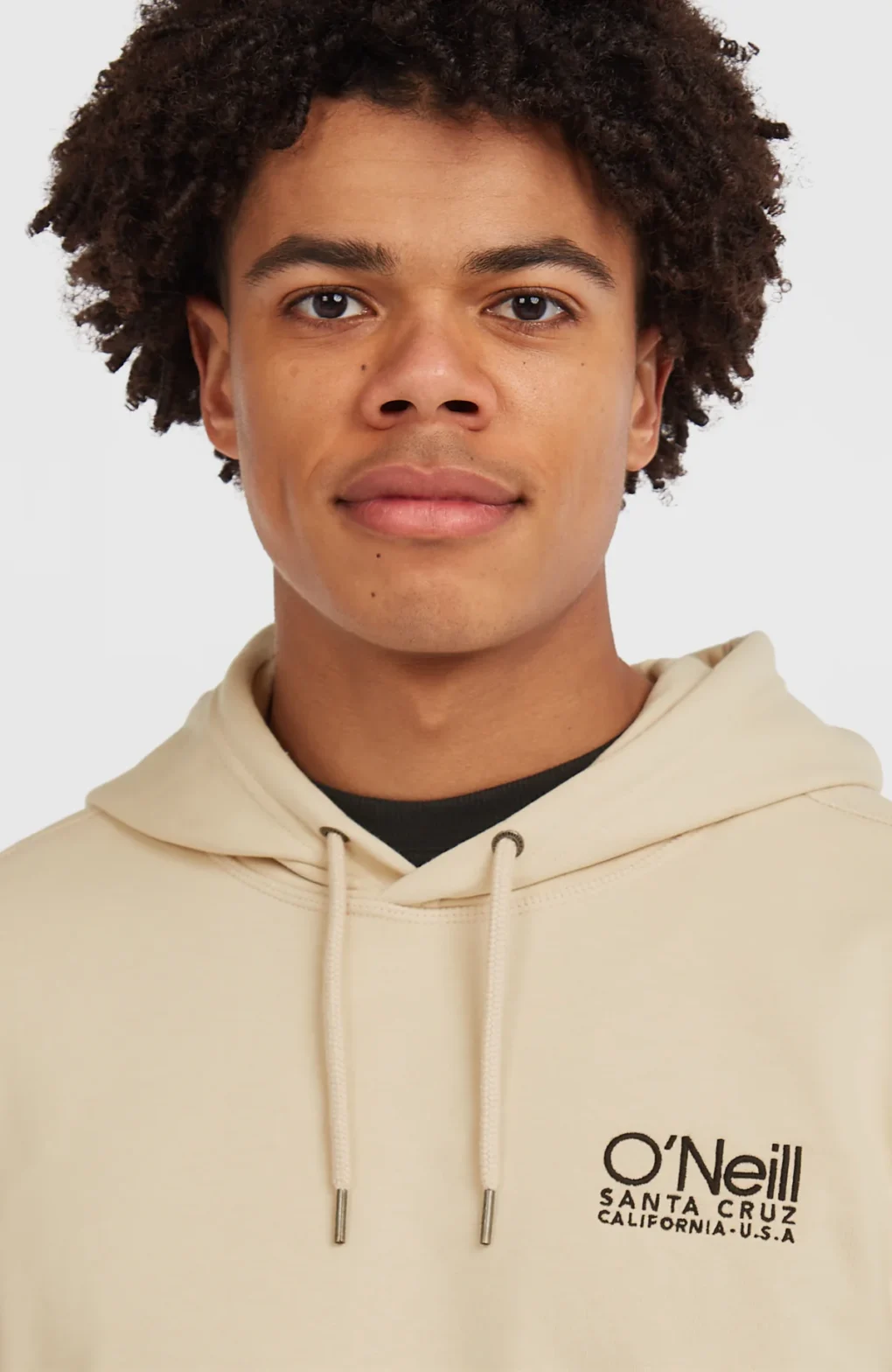ανδρικό μπεζ φούτερ με κουκούλα από την o'neill, originals cali logo hoodie