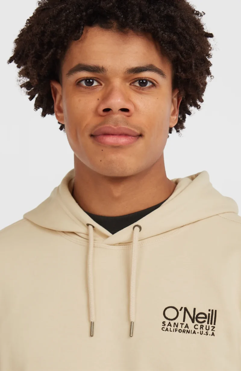 ανδρικό μπεζ φούτερ με κουκούλα από την o'neill, originals cali logo hoodie