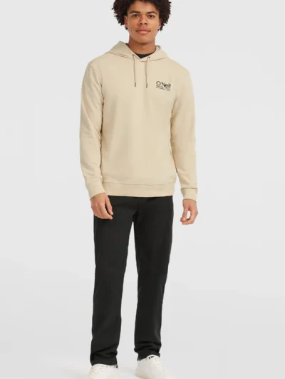 ανδρικό μπεζ φούτερ με κουκούλα από την o'neill, originals cali logo hoodie