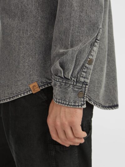 O'neill Originals Denim Shirt - Black Ανδρικό Πουκάμισο - Image 4