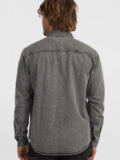 O'neill Originals Denim Shirt - Black Ανδρικό Πουκάμισο - Image 5
