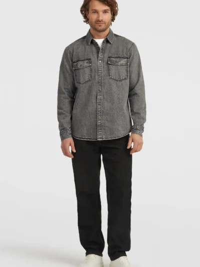 O'neill Originals Denim Shirt - Black Ανδρικό Πουκάμισο - Image 6