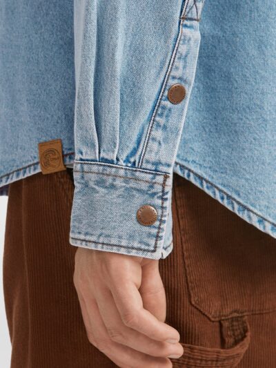 O'neill Originals Denim Shirt - Blue Ανδρικό Πουκάμισο - Image 4