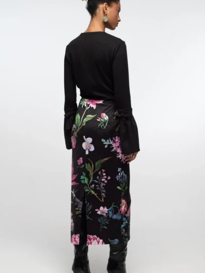 γυναικεία φούστα με λουλούδια από την peace and chaos, azelea midi skirt