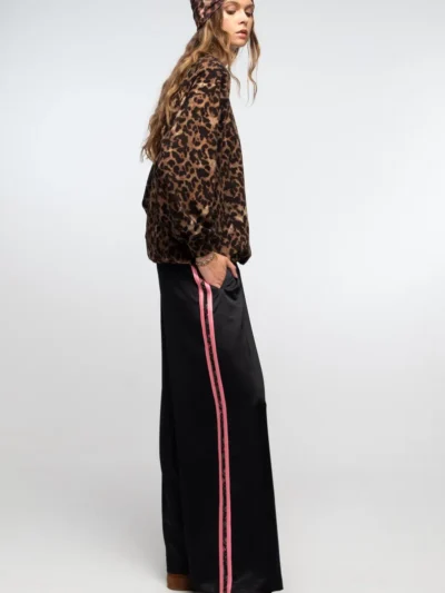 γυναικείο λεοπάρ φούτερ από την peace and chaos, rosette sweater top